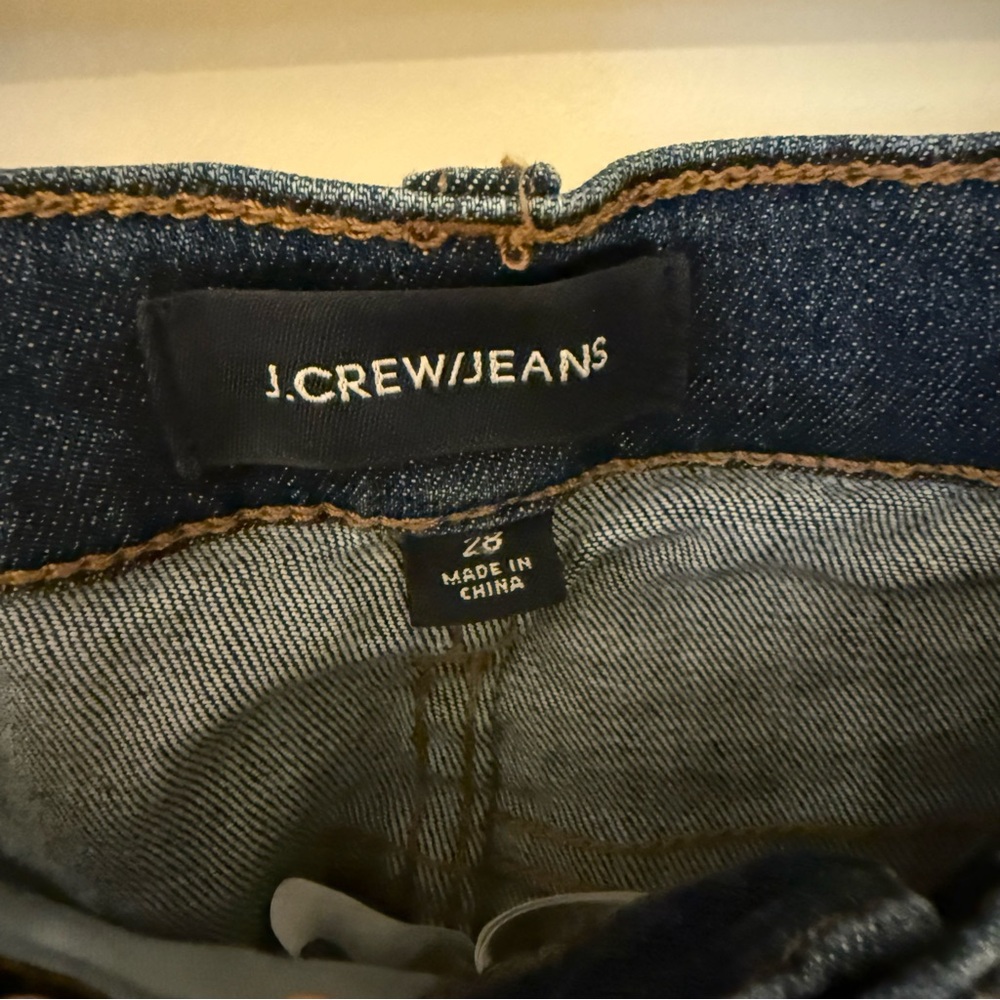 J. Crew High Rise Blue Jeans with Star Design - Picture 3 of 7